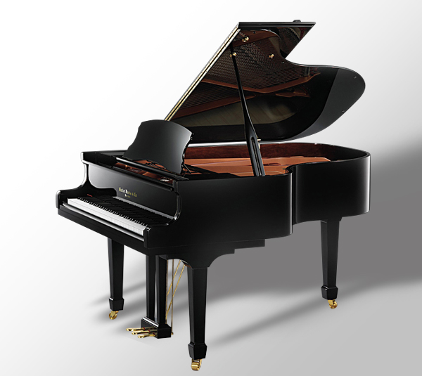 The Hallet Davis grand piano, model HS188 in ebony polish finish